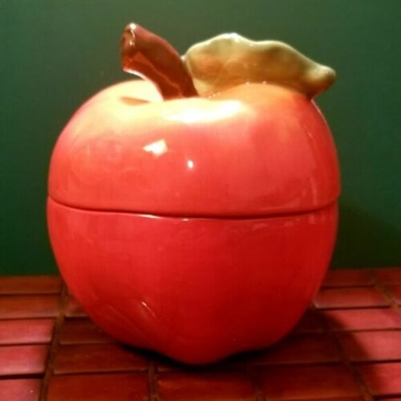 Susan Winget Apple Cookie Jar Cracker Barrel Certified International - Picture 1 of 7